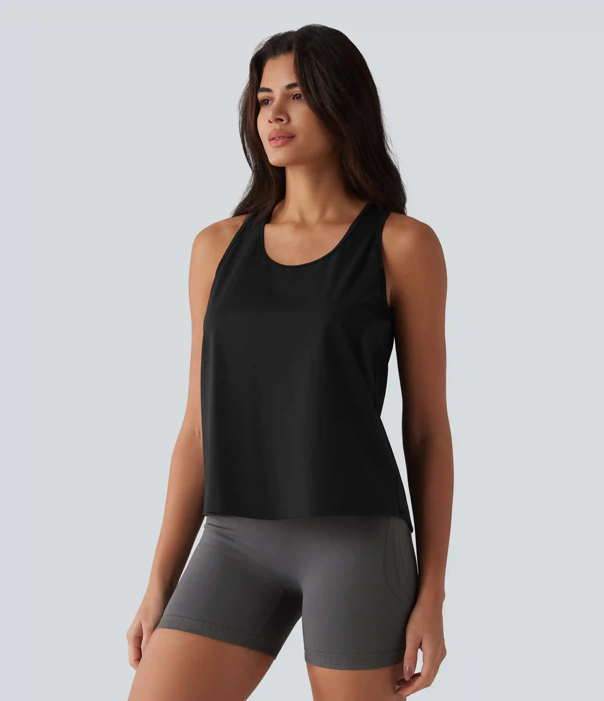 SoftlyZero™ Airy Racerback Contrast Lace InstantCool Workout Tank Top