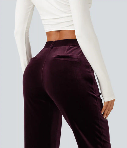 Halara Flex™ High Waisted Velvet Work Pants with Pockets