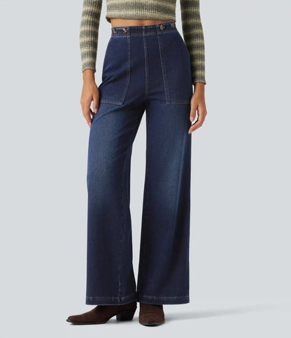 Halara Flex™ High Waisted Wide Leg Jeans with Pockets