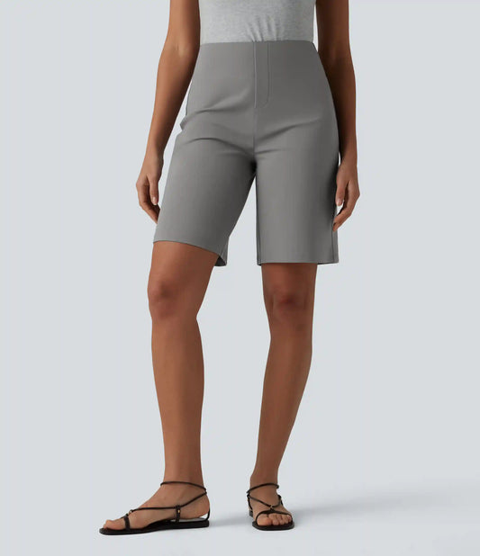 DayStretch High Waisted Work Bermuda Shorts with Pockets