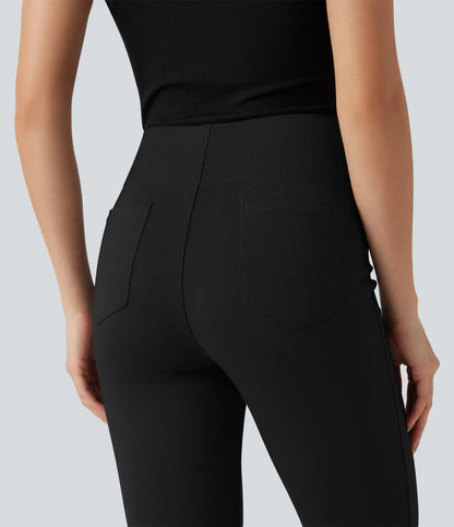 Halara Flex™ High-waisted Cropped Work Flare Pants with Pockets