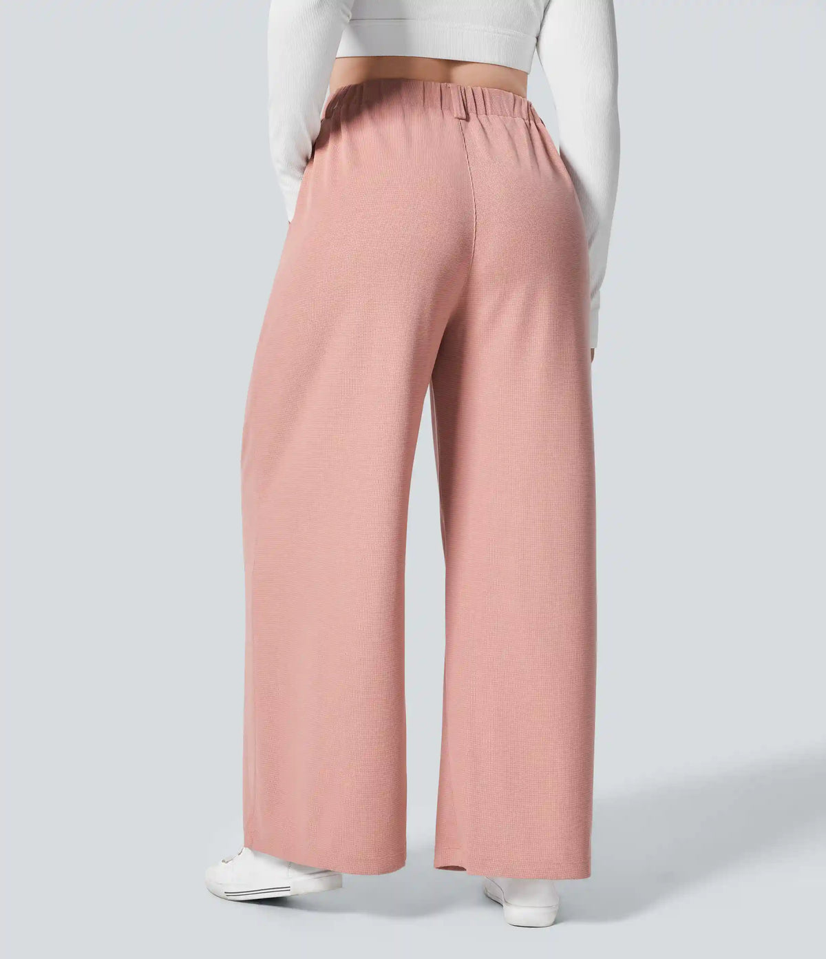 Halara Flex™ High Waisted Pocket Wide Leg Waffle Work Plus Size Pants