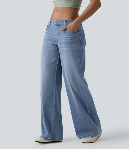 Halara Flex™ Low Rise Wide Leg Casual Jeans with Pockets