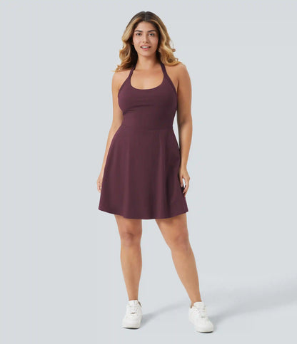 Flare Dance Plus Size Active Dress-Longer Length-Easy Peezy Edition