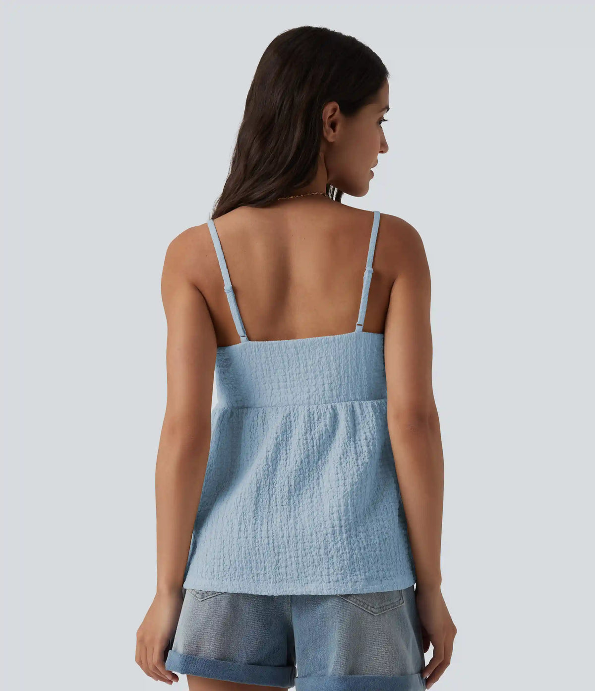 Built-in Bra V Neck Tank Top