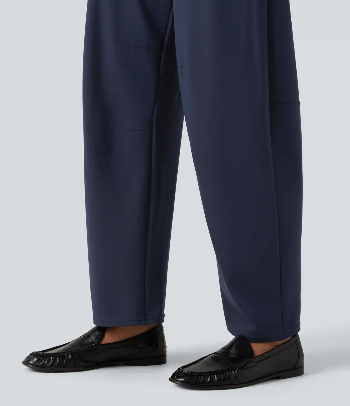 Halara Flex™ Mid Rise Barrel Leg Work Pants with Pockets