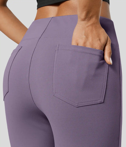 Halara Flex™ High Waisted Back Side Pocket Slight Flare Work Pants