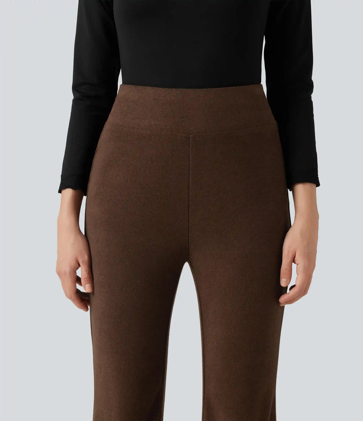 High Waisted Flare Casual Pants