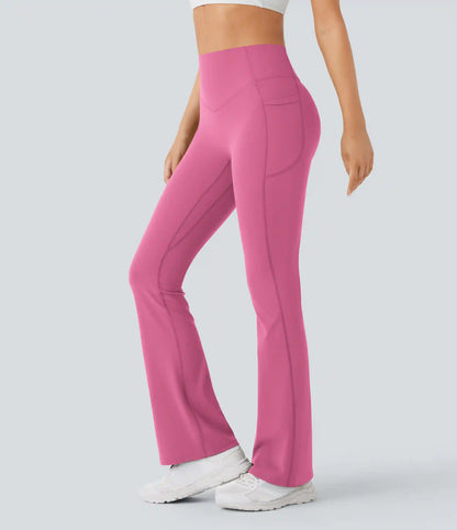 Halara UltraSculpt™ High Waisted Scrunch Butt Lifting Tummy Control Pocket Shaping Yoga Bootcut Leggings