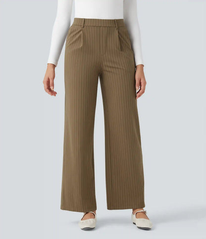 Halara Flex™ High Waisted Straight Leg InstantCool Stripe Work Pants with Pockets