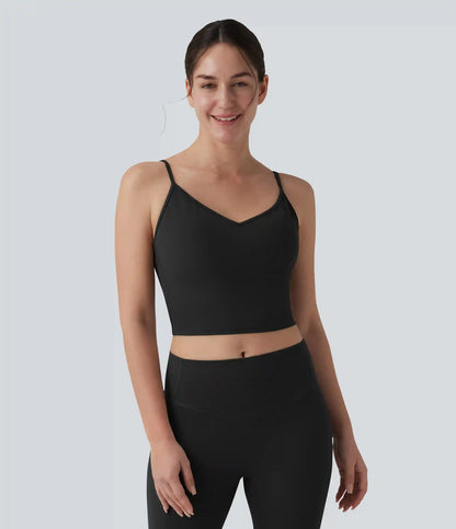 SoftlyZero™ Plush Low Support Crisscross Backless Built-in Bra Workout Sports Bra