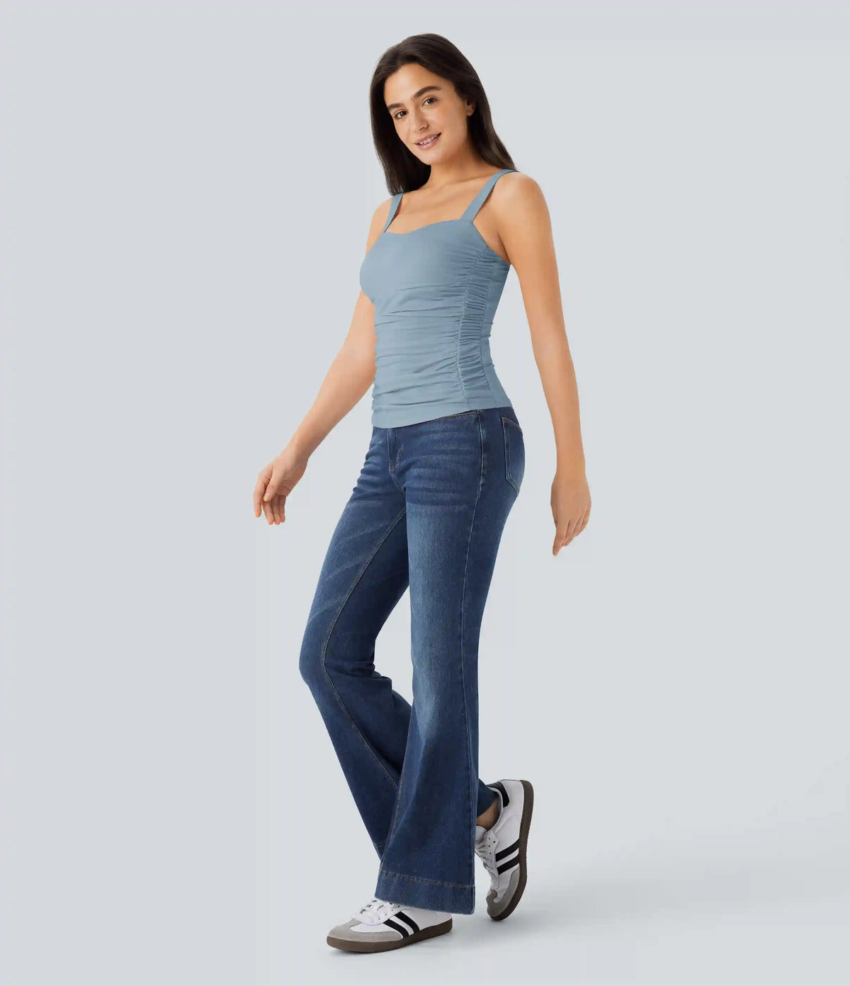 Ruched Casual Tank Top
