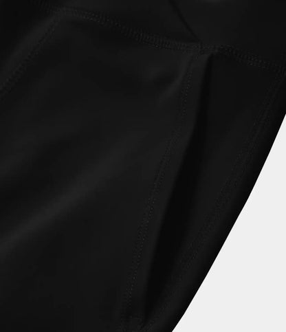 DayStretch Crossover Pocket Hem Wide Leg Yoga Pants-Smile