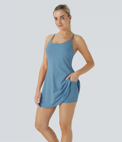 SoftlyZero™ Plush Backless Active Dress