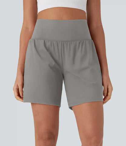 SoftlyZero™ Airy Super High Waisted 2-in-1 InstantCool Yoga Shorts 7" with Pockets