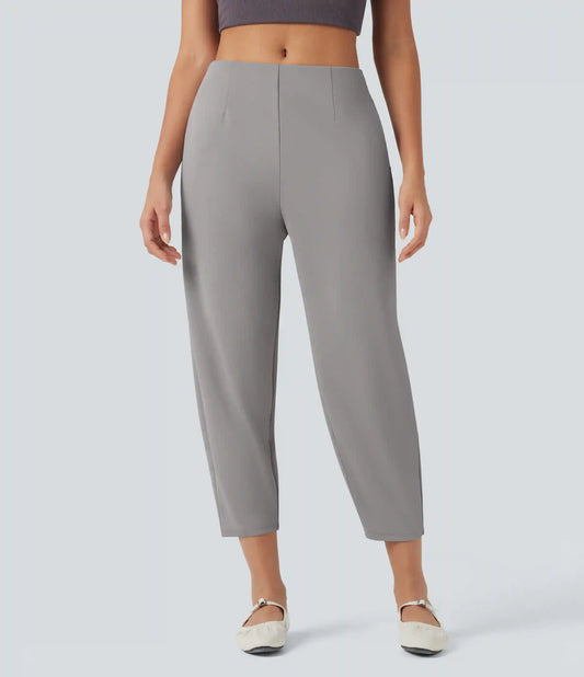 Halara Flex™ Mid Rise Tapered Crepe Work Pants with Pockets