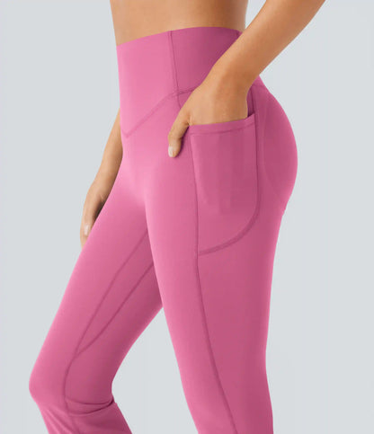 Halara UltraSculpt™ High Waisted Scrunch Butt Lifting Tummy Control Pocket Shaping Yoga Bootcut Leggings