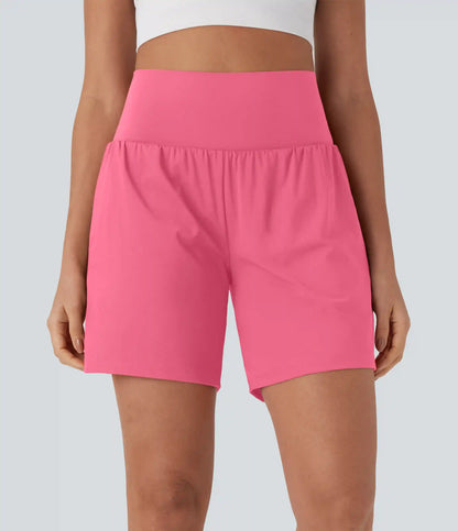 SoftlyZero™ Airy Super High Waisted 2-in-1 InstantCool Yoga Shorts 7" with Pockets