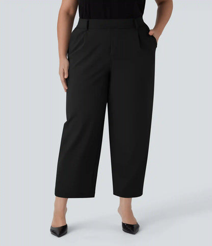 Halara Flex™ DayStretch High Waisted Ankle Length Tapered Work Plus Size Pants with Pockets