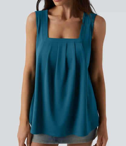 Square Neck Casual Tank Top