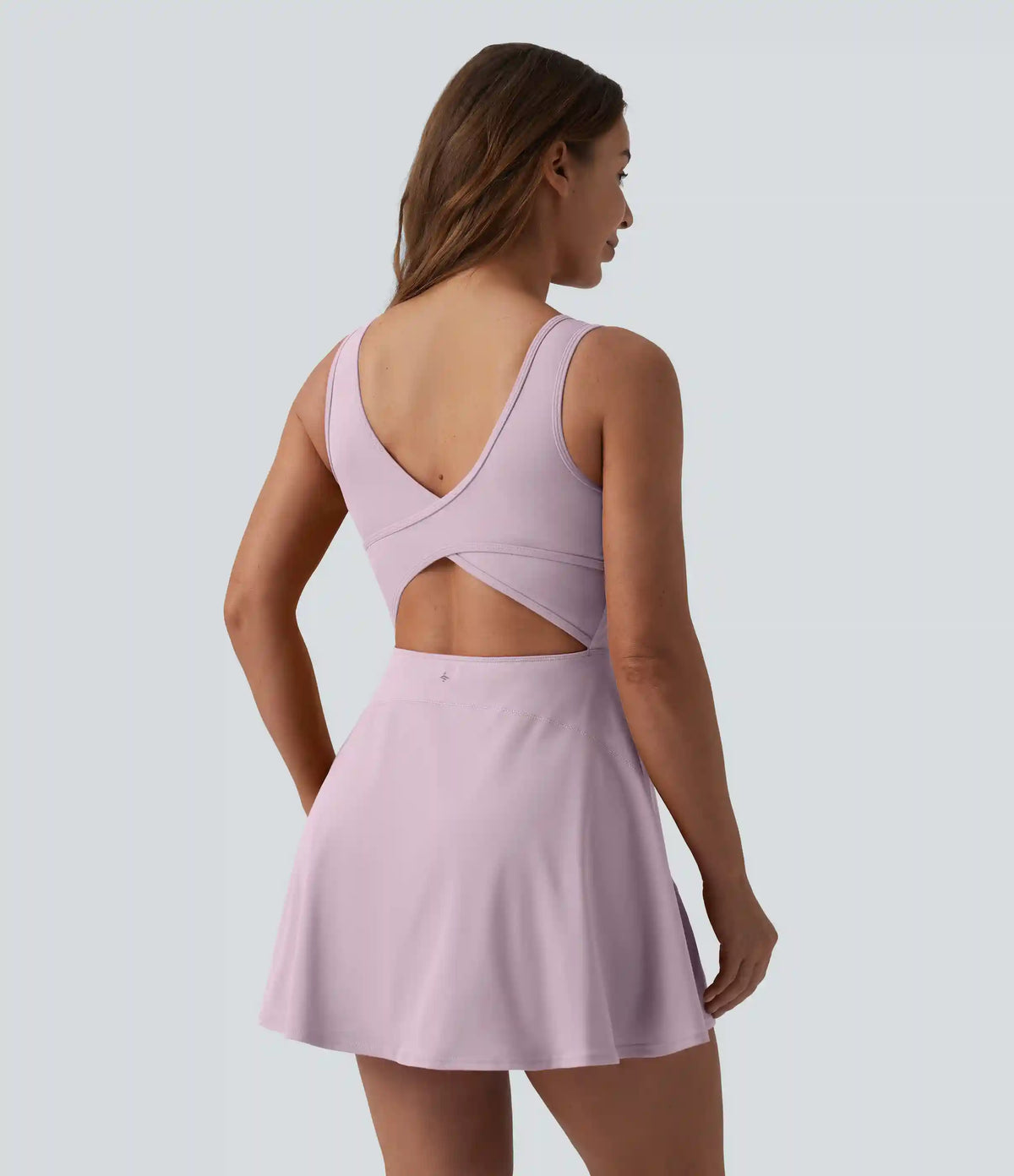 SoftlyZero™ Airy U Neck 2-in-1 Pocket Mini Cool Touch Dance Active Dress DD-F Cups-Easy Peezy