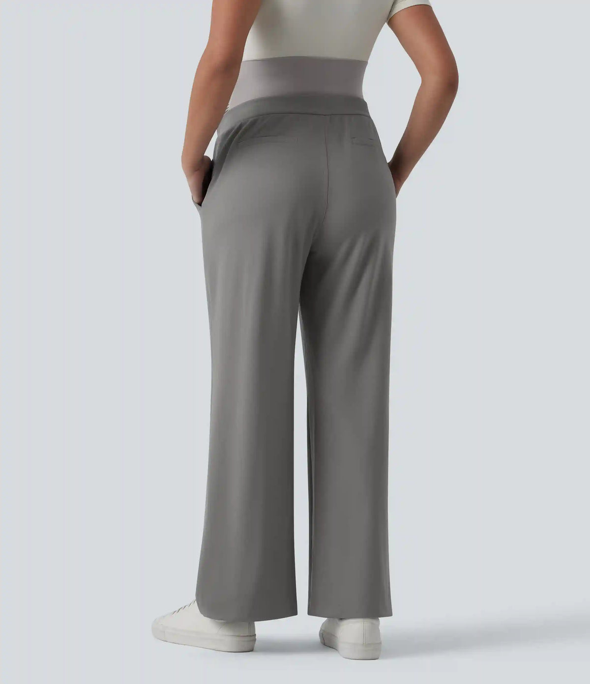 Halara Flex™ DayStretch Super High Waisted Straight Leg Work Maternity Pants with Pockets