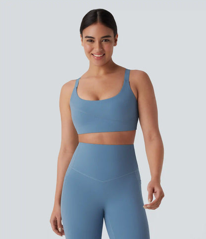 Halara UltraSculpt™ Medium Support U Neck Workout Sports Bra A-D Cups