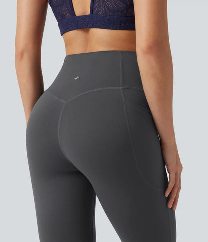 Halara UltraSculpt™ High Waisted Tummy Control Shaping Bootcut Yoga Leggings with Pockets