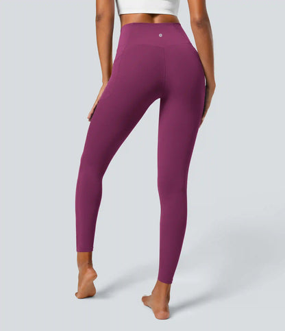 SoftlyZero™ Crossover Pocket Plain Leggings
