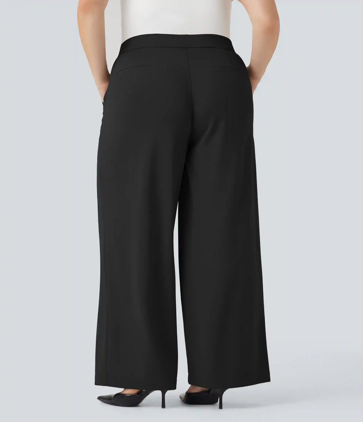 Halara Flex™ High Waisted Straight Leg Crepe Work Plus Size Pants with Pockets