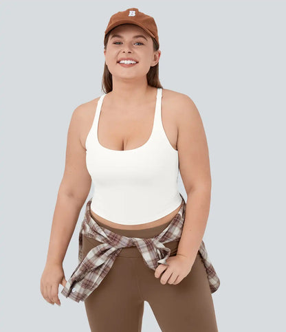 Cropped Yoga Plus Size Tank Top