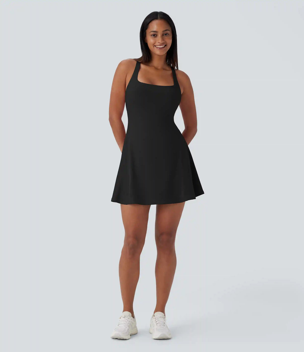 SoftlyZero™ 2-in-1 Pocket Mini Yoga Active Dress-Easy Peezy Edition