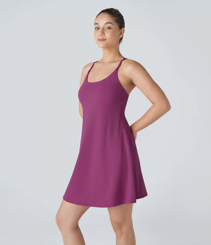 SoftlyZero™ Plush Backless Active Dress-Longer Length-Easy Peezy Edition