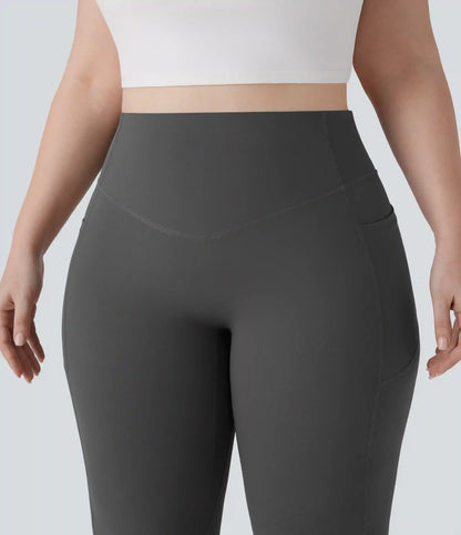 Halara UltraSculpt™ High Waisted Scrunch Butt Lifting Tummy Control Pocket Shaping Yoga Bootcut Plus Size Leggings