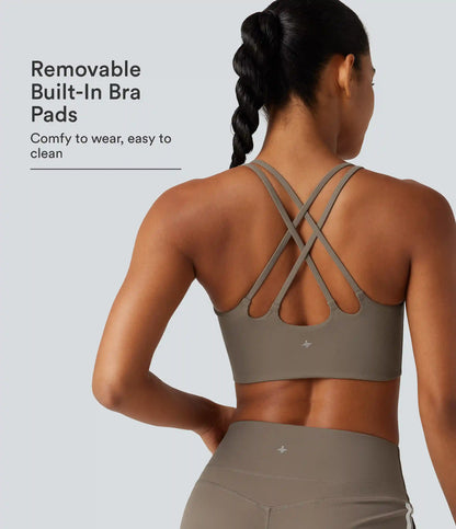 Halara UltraSculpt™ Low Support Built-in Bra Yoga Sports Bra