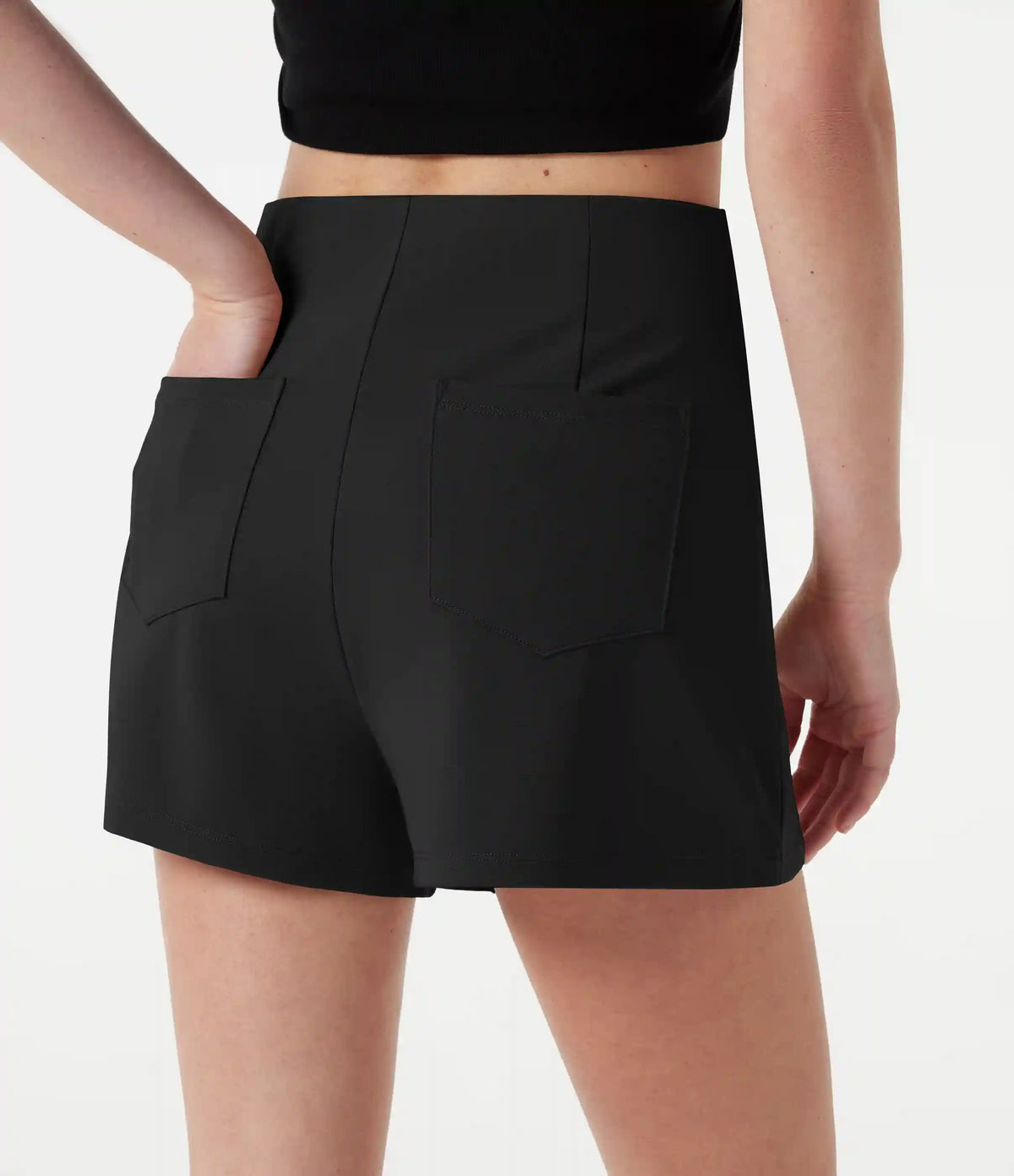 High Waisted Work Shorts 3'' with Pockets