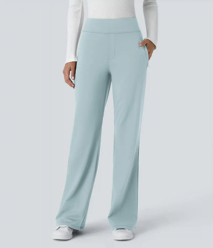 Halara Flex™ DayStretch Mid Rise Side Zipper Pocket Work Flare Pants