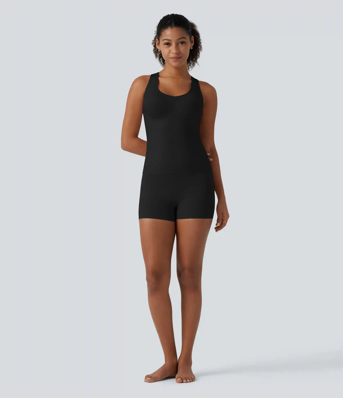 U Neck Push-Up Built-in Bra Casual Underwear