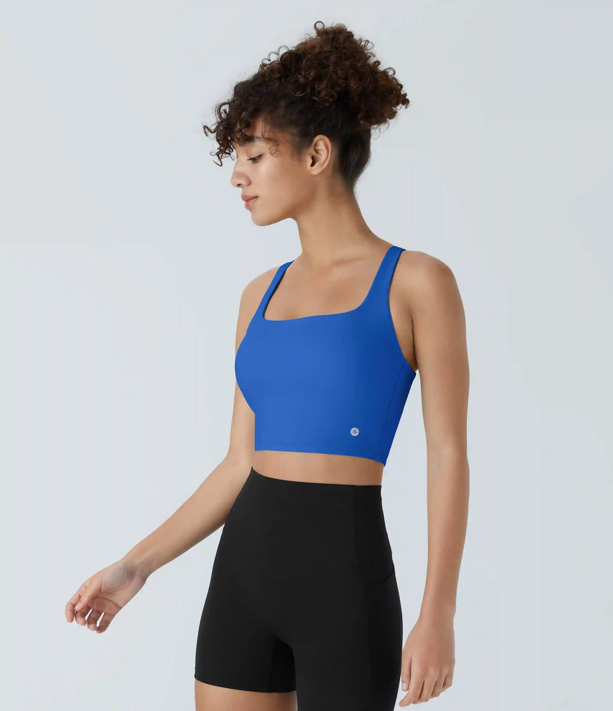 SoftlyZero™ Airy Square Neck Backless Crisscross Cropped InstantCool Yoga Tank Top