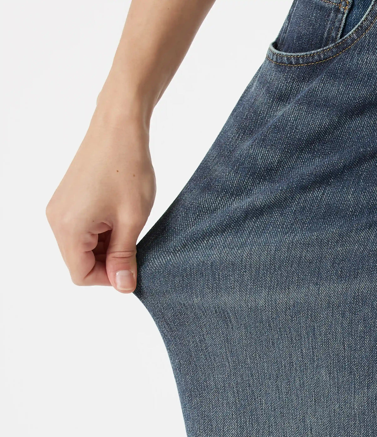 Halara Flex™ Asymmetric Low Rise Baggy Washed Casual Jeans with Pockets