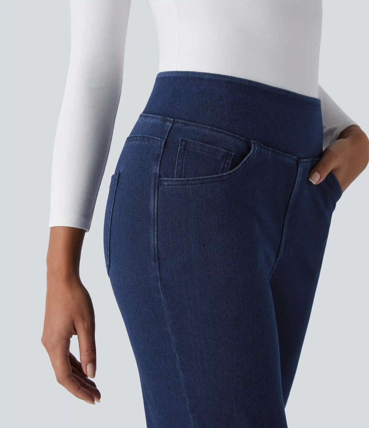 Halara Flex™ High Waisted Pockets Straight Leg Work Jeans