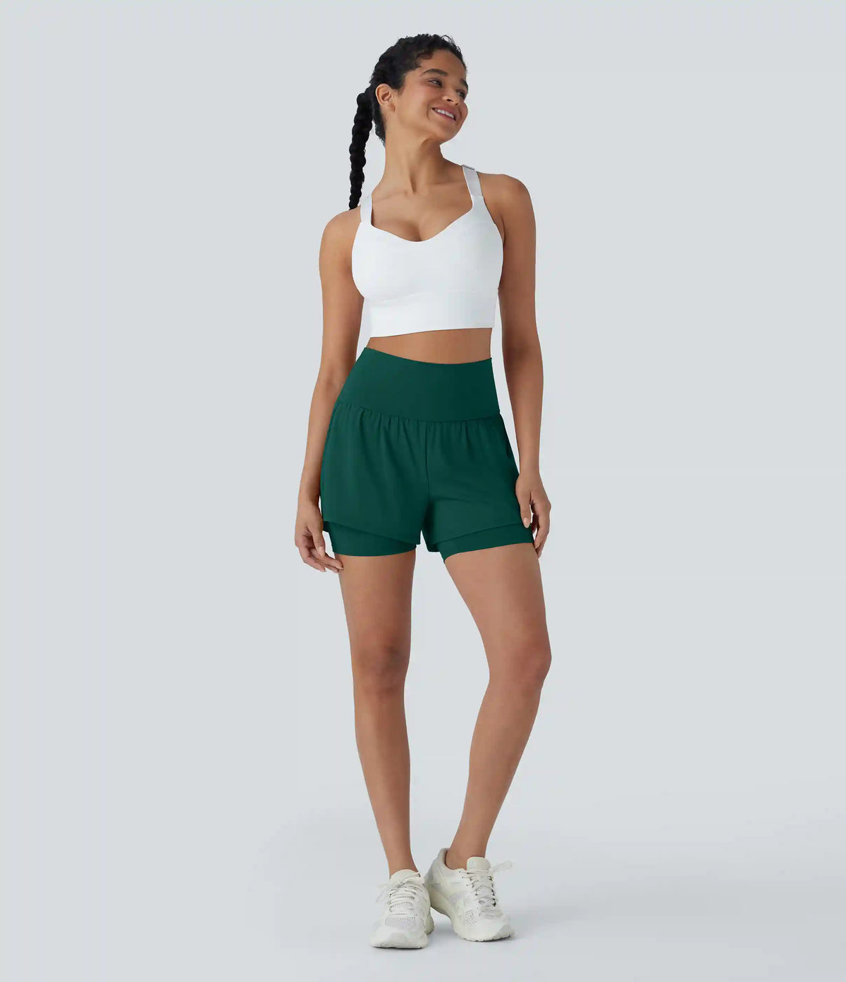SoftlyZero™ Airy Super High Waisted 2-in-1 InstantCool Yoga Shorts 5'' with Pockets