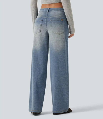 Halara Flex™ Low Rise Straight Leg Casual Jeans with Pockets
