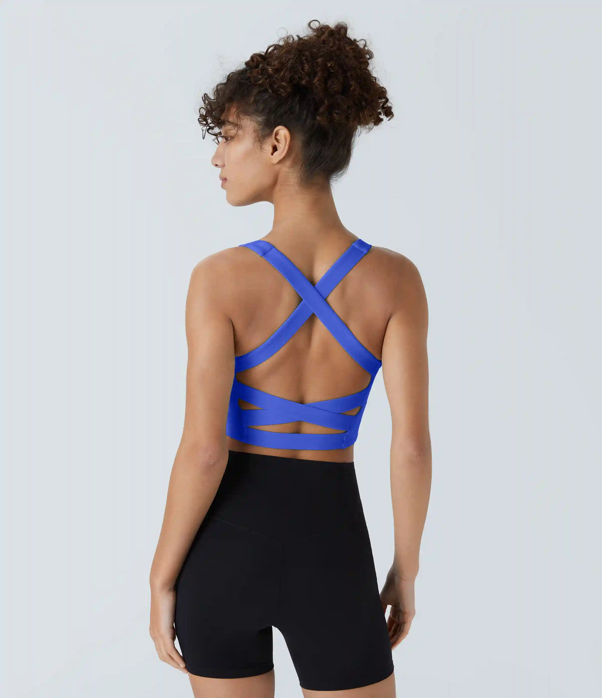 SoftlyZero™ Airy Square Neck Backless Crisscross Cropped InstantCool Yoga Tank Top
