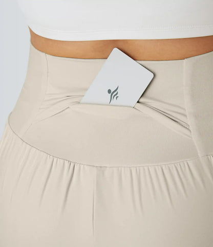 SoftlyZero™ Airy Super High Waisted 2-in-1 InstantCool Yoga Shorts 5'' with Pockets-Longer Length