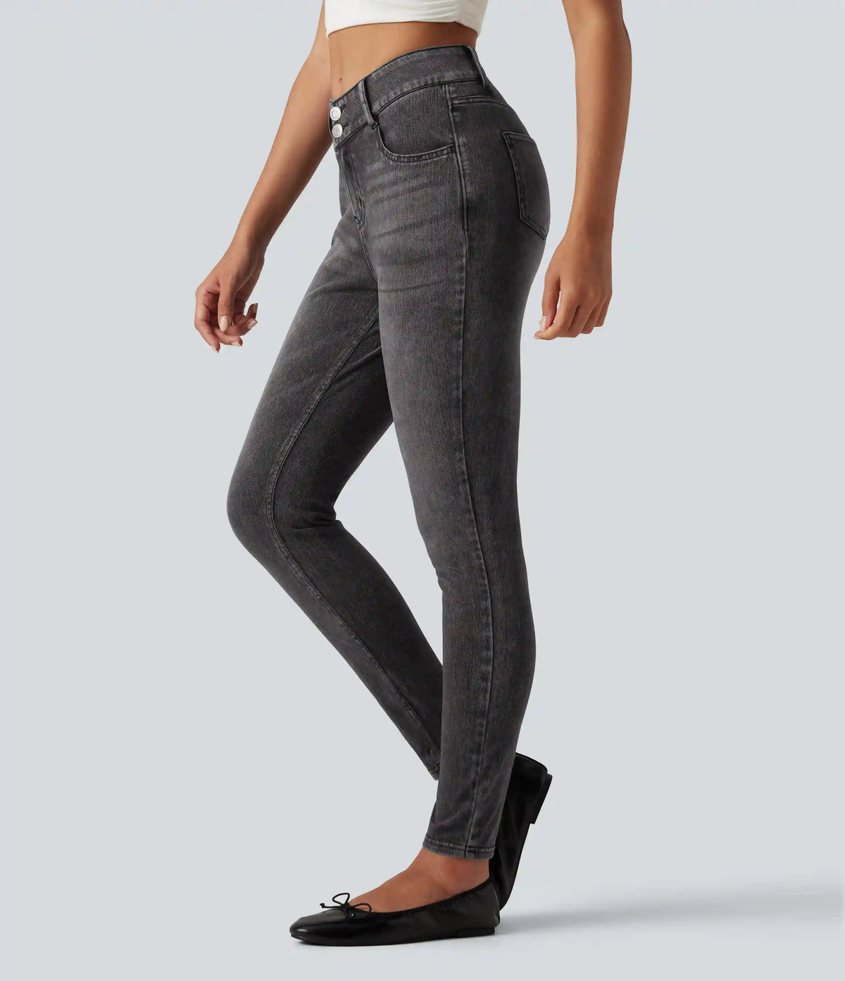 Halara Flex™ High Waisted Casual Skinny Jeans with Pockets