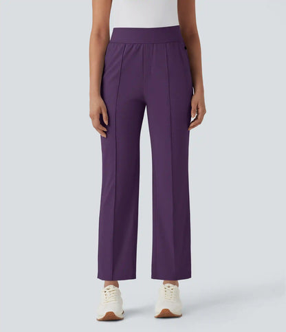 Mid High Waisted Pockets Quick Dry Golf Pants-Golf Tee-UPF40+