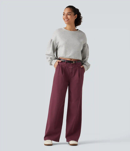 Halara Flex™ Mid Rise Wide Leg Colorful Casual Jeans with Pockets