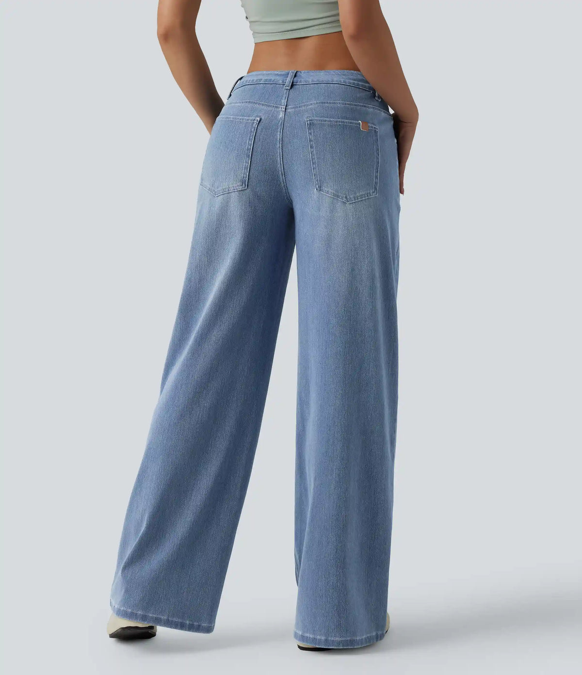 Halara Flex™ Low Rise Wide Leg Casual Jeans with Pockets