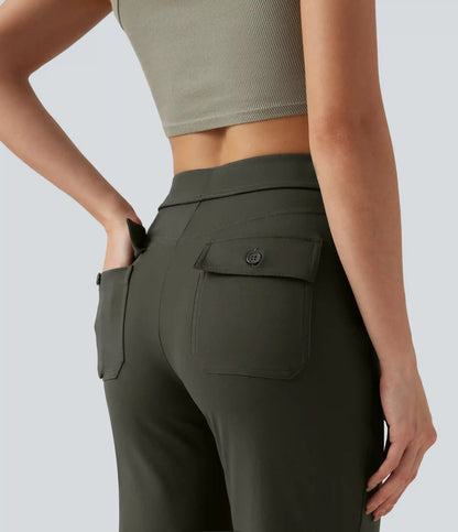 DayStretch Mid Rise Drawstring Casual Joggers with Pockets